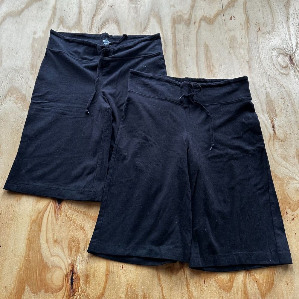 Spalding Black Cotton Stretch Bermuda Shorts Bundle - Medium